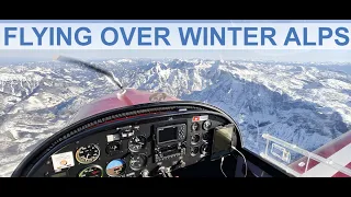 Flying Over The Winter Alps