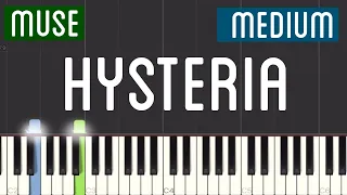 Muse - Hysteria Piano Tutorial | Medium