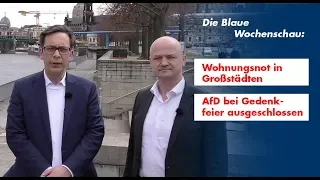 Wohnungsnot in Großstädten & AfD wird von Gedenkfeierlichkeiten ausgeschlossen Blaue Wochenschau