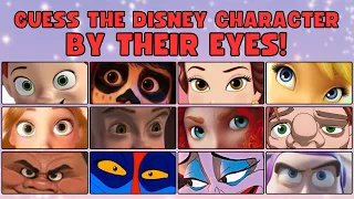 Guess 50 DISNEY CHARACTERS by their EYES! Disney Quiz! #quiz #trivia #disneyquiz #guessinggame