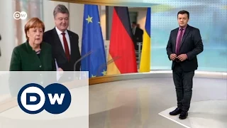 О чем Петр Порошенко разговаривал с Ангелой Меркель в Берлине - DW Новости (30.01.2017)