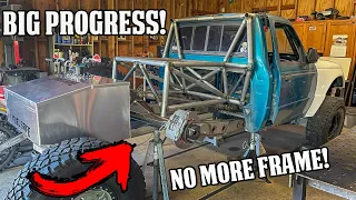 Ranger Prerunner Build EP2: Rear Suspension and Roll Cage Underway!