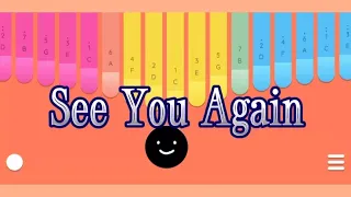 See You Again - Wiz Khalifa || Kalimba Cover || Easy Tabs (Keylimba App)