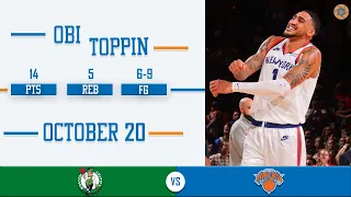 Obi Toppin's Full Game Highlights: 14 PTS, 5 REB, 6-9 FG vs Celtics | 2021-2022 NBA Season | 10/20