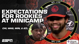 ROOKIE MINICAMP BEGINS! 🔥 Analyzing top QBs' first day at NFL minicamp | NFL Live