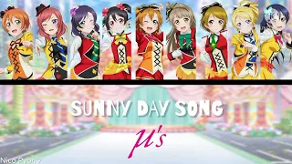 SUNNY DAY SONG - μ's [COLOR CODED + FULL ROM/ENG LYRICS]