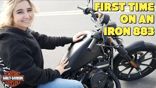 First time riding an Iron 883 | Harley Davidson Sportster