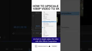 How to upscale 1080P video to 4k in Premiere Pro CC | #shorts