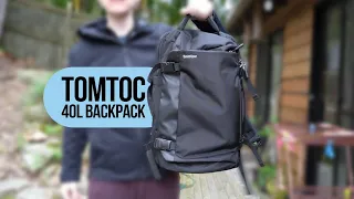 tomtoc Travel Backpack 40L Review