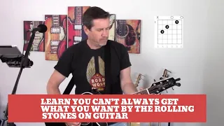 How to play You Can't Always Get What You Want by The Rolling Stones on Guitar. Guitar lesson/cover