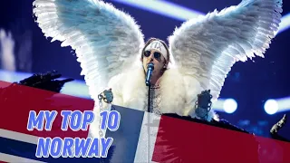 MY TOP 10 | NORWAY 🇧🇻 | EUROVISION(2012-2021)