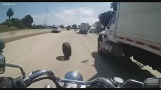 Motorcycle crash on San Diego freeway caused by 'malicious prank'