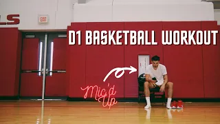 the workout that made me a D1 basketball player (MIC'D UP)