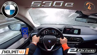 BMW 530e (252HP) eDrive REVIEW on AUTOBAHN | Acceleration | Test Drive POV by NoLimti4U