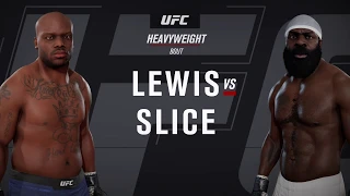 Derrick Lewis vs. Kimbo Slice (EA sports UFC 3) - CPU vs. CPU - Crazy UFC 👊🤪