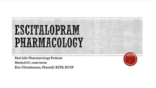 Escitalopram Pharmacology