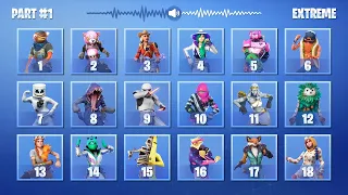GUESS THE FORTNITE DANCE BY THE MUSIC - EXTREME MODE - PART #1 | tusadivi