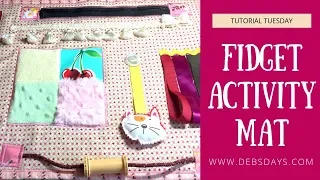 How to Make a Homemade Fidget Activity Mat with Fabric - DIY Project