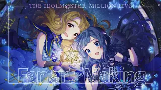 【4K】Fan art "Polaris" Making【THE IDOLM@STER MILLION LIVE!】