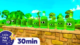 Ten Green Bottles | Nursery Rhymes and Kids Songs | Little Baby Bum