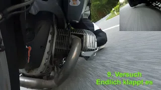 BMW R1200GS Knieschleifen Part1