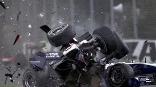 F1 2010 All Crashes Compilation