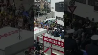 Pele's funeral procession in Brazil