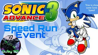 DJay 95 Plays: Sonic Advance 3 Speed Run Attempt with Sonic