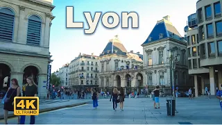 Walking in Lyon, France - 4K UHD
