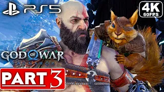 GOD OF WAR RAGNAROK Gameplay Walkthrough Part 3 FULL GAME [4K 60FPS PS5] - No Commentary