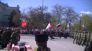 9 мая 2015 День победы, парад в Евпатории.