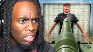 Kai Cenat Reacts to MrBeast Protect $500,000, Keep It!