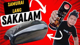 How to Repaint Old motorcycle gas tank Using Samurai spray paint | do it yourself | PinoyTechStudio