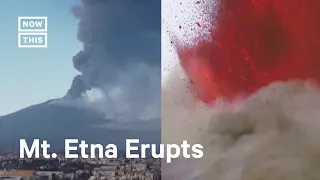 Mount Etna Erupts in Italy #Shorts