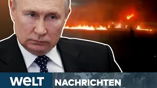 PUTINS KRIEG: Nach Drohnenattacken auf Russland! Jetzt drohen die Russen mit Rache I WELT Stream