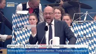 Martin Schulz beim politischen Gillamoos am 04.09.17