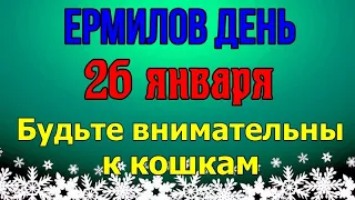 26 ЯНВАРЯ в ЕРМИЛОВ ДЕНЬ 7 раз помогите страждущим и впустите кошку в дом. Традиции наших предков.