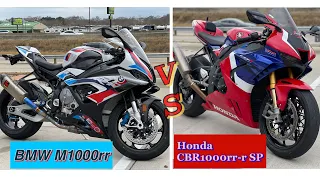 BMW M1000rr vs HONDA CBR-R FIREBLADE SP // 60 roll - best of 5