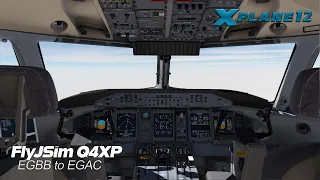 X-Plane 12 | FlyJSim Q4XP Dash 8 Q400 | EGBB-EGAC