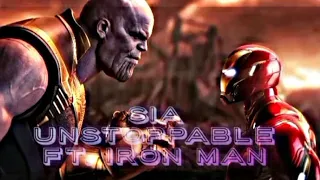 Sia Unstoppable X Iron Man | iron man best edit | full song | #marvel #ironman #sia