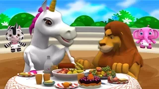 Lion And Unicorn | Song for Kids | Kindergarten Nursery Rhymes for Children by Little Treehouse