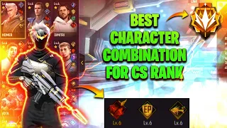 CS Rank Best Character Combination | Best Character Combination For Clash Squad Ranked |CS Rank Tips