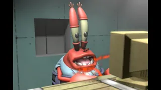 Mr. Krabs loses his mind (because he's a background character in Nickelodeon All Star Brawl)