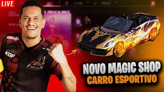 🔥FREE-FIRE AO VIVO🔥NOVA SKIN CARRO ESPORTIVO!🔥 🔥 #ff #freefire #freefireaovivo