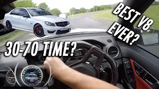 2014 6.2L 550BHP MERCEDES C63 DRIVING POV/REVIEW // THE BEST V8?