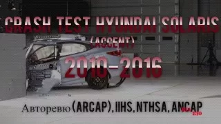 Сборник краш тестов Hyundai Solaris 2010-2016 | CRASH TEST Hyundai ACCENT