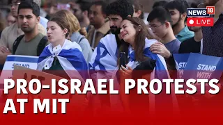 Massachusetts Institute of Technology LIVE | Pro-Israeli Protesters Gather In MIT Campus | N18L