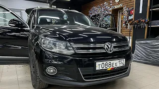 Бюджетная аудиосисиема в VW Tiguan / Фольцваген Тигуан . Замена акустики + сабвуфер