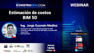 Webinar - Estimación de costos BIM - Ing. Jorge Guzmán Medina | konstruedu.com