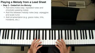 How to Build a Melody from a Lead Sheet